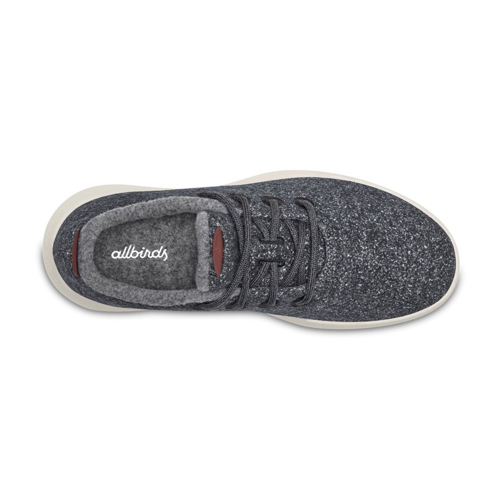 Allbirds Men\'s Wool Runner Mizzles - Sneakers Dark Grey - TUM461320